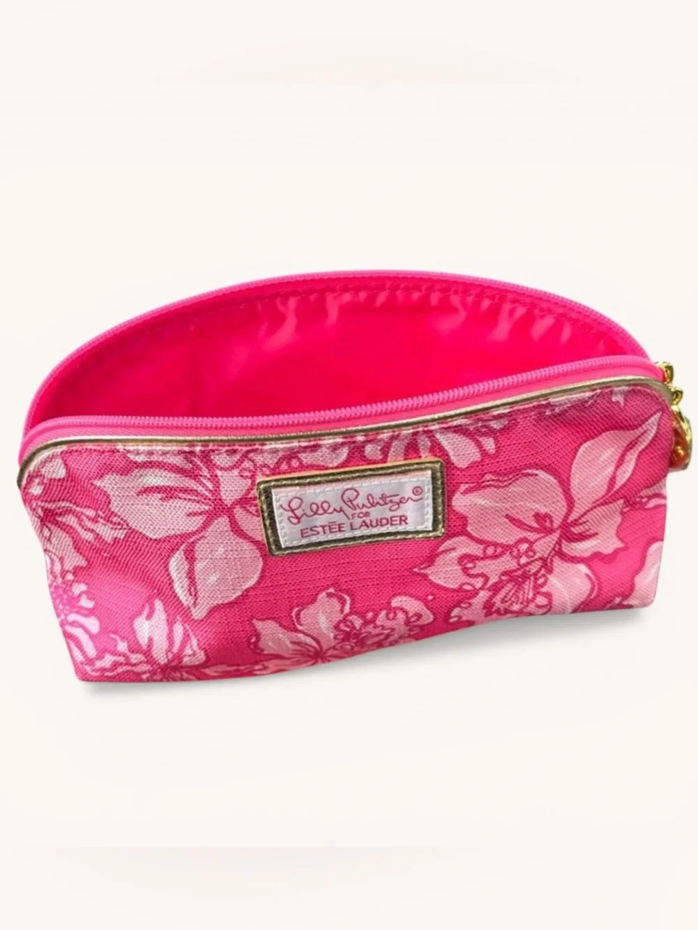 Lilly Pulitzer for Estee Lauder Pink Floral Women's Bag